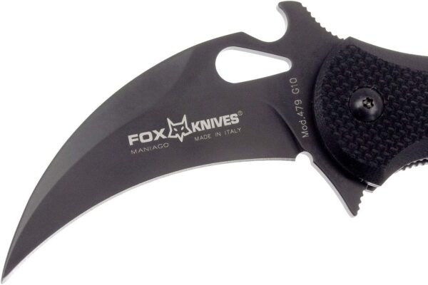 Fox 479 G10 Black Emerson Wave Folding Karambit - Image 2