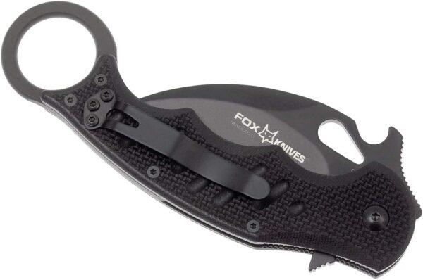 Fox 479 G10 Black Emerson Wave Folding Karambit - Image 4